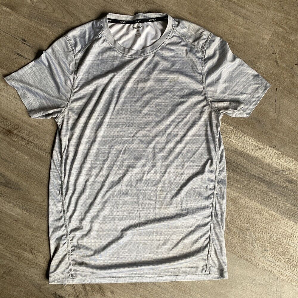 Unipro Quick Dry Medium Crew Neck Short Sleeve Gray Shirt